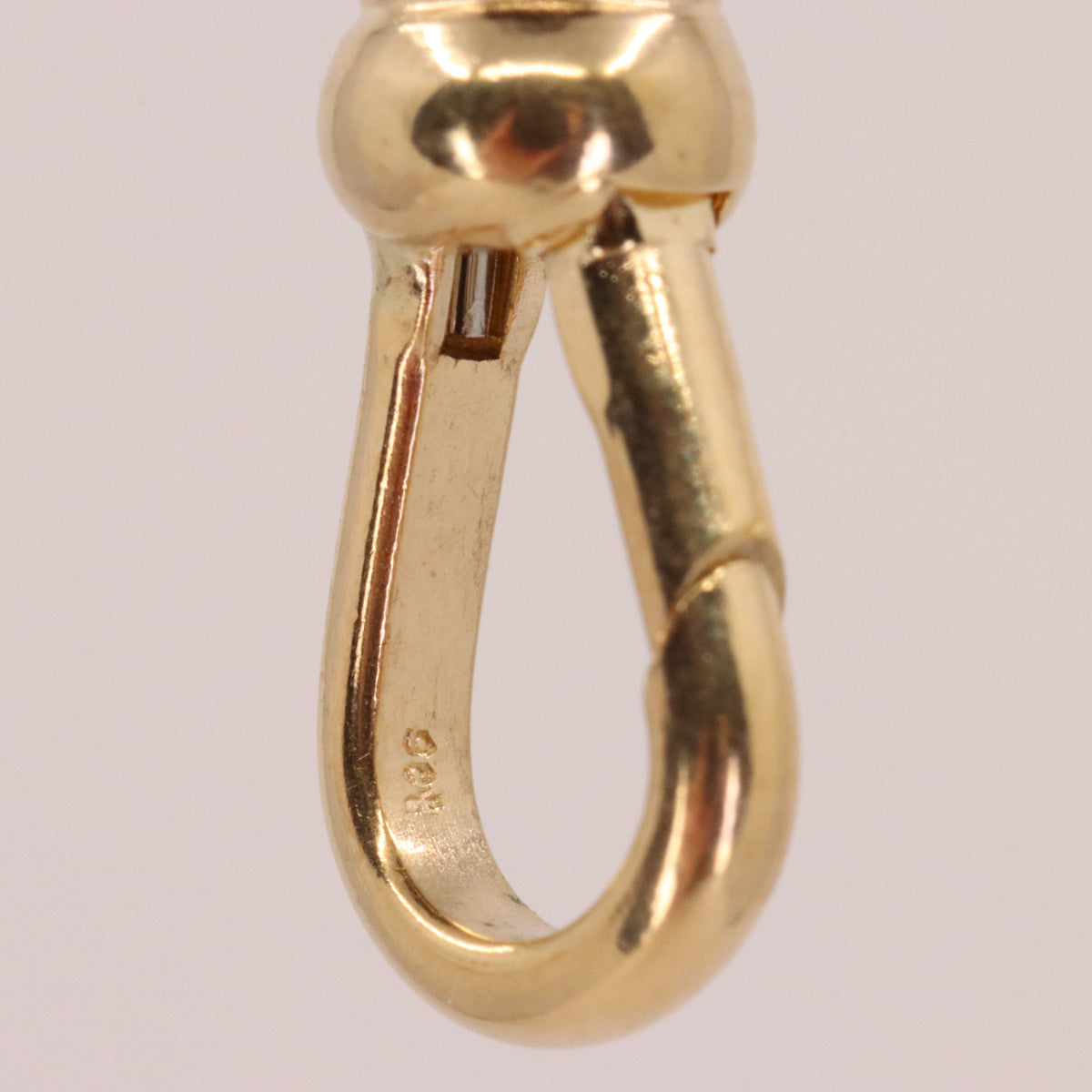 Antique 9ct Hallmarked Yellow Gold Swivel Dog Clip Clasp Jewellery Charm Holder