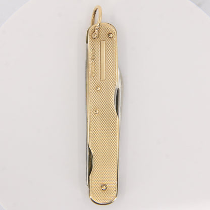 Antique 9ct Hallmarked Gold Edwardian Pocket Knife Folding Multitool Gift