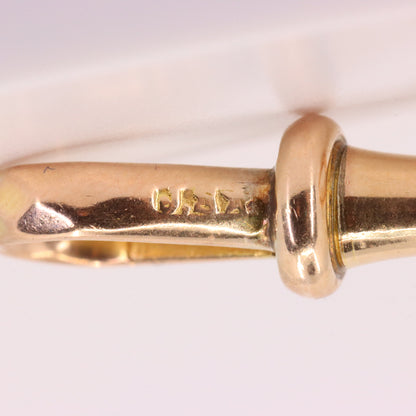 Antique 9ct Yellow Gold Swivel Dog Clip Faceted Clasp Jewellery Making Finding