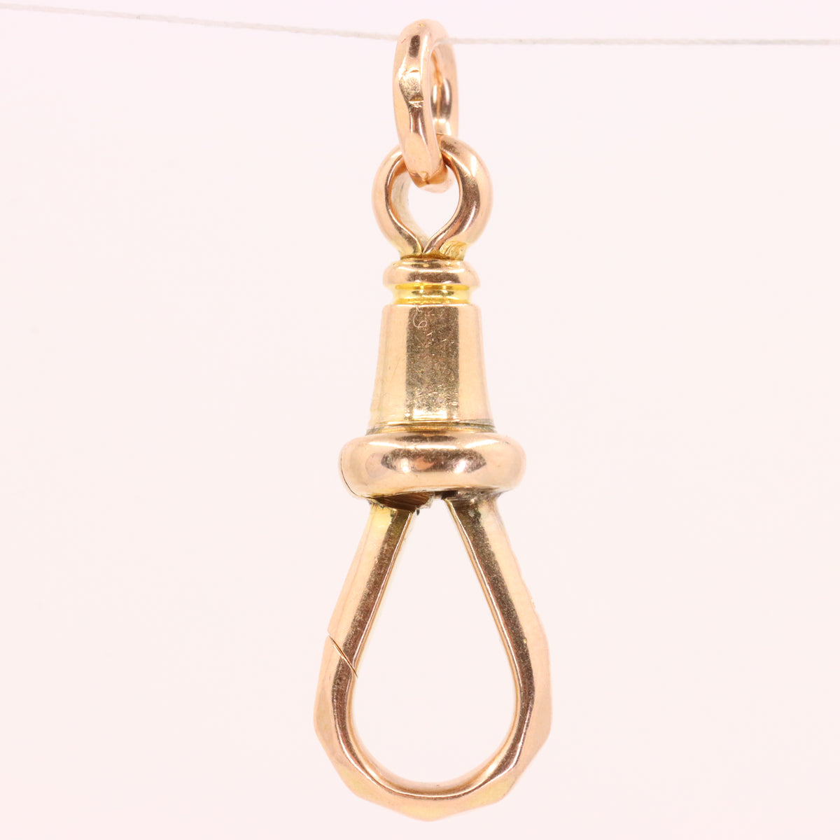 Antique 9ct Yellow Gold Swivel Dog Clip Faceted Clasp Jewellery Making Finding
