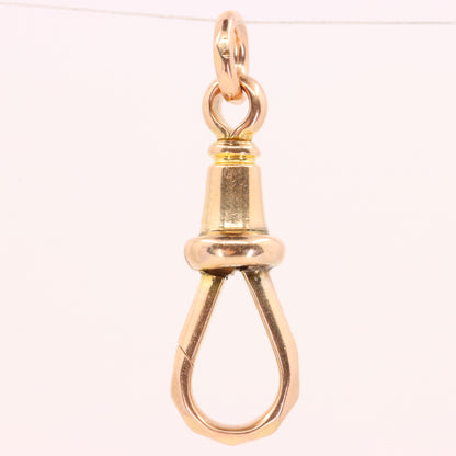 Antique 9ct Yellow Gold Swivel Dog Clip Faceted Clasp Jewellery Making Finding