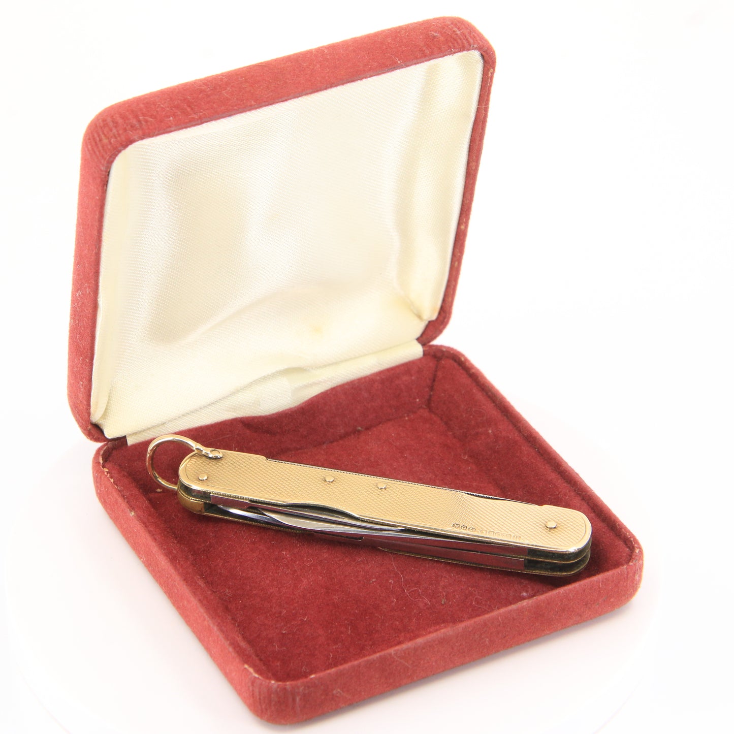Antique 9ct Hallmarked Gold Edwardian Pocket Knife Folding Multitool Gift