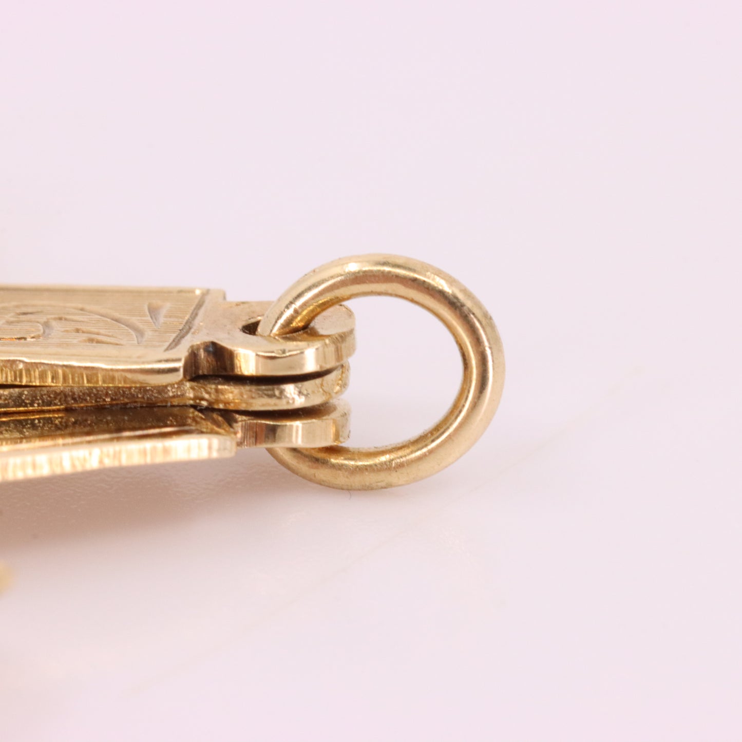 Vintage 9ct Hallmarked Gold Folding Masonic G Fob Loyalty Charm Freemason Gift