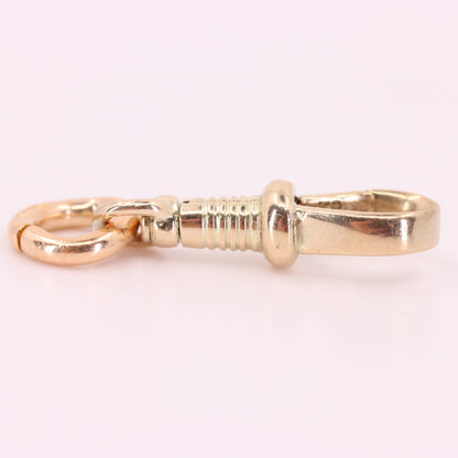 Vintage 9ct Hallmarked Yellow Gold Swivel Dog Clip  Jewellery Making Finding