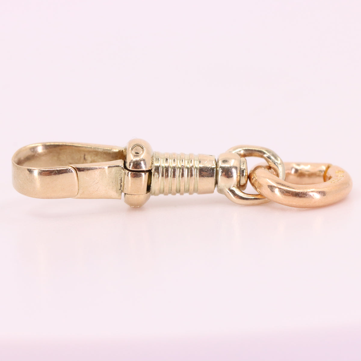Vintage 9ct Hallmarked Yellow Gold Swivel Dog Clip  Jewellery Making Finding