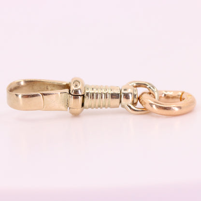 Vintage 9ct Hallmarked Yellow Gold Swivel Dog Clip  Jewellery Making Finding