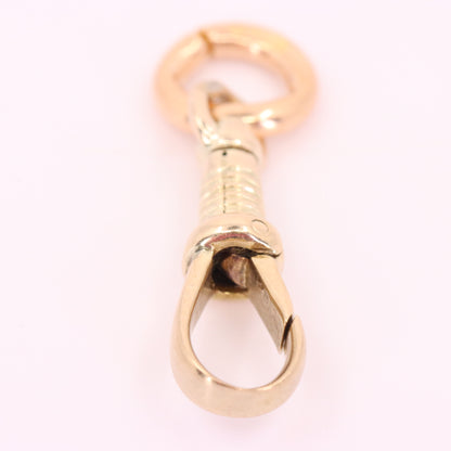 Vintage 9ct Hallmarked Yellow Gold Swivel Dog Clip  Jewellery Making Finding