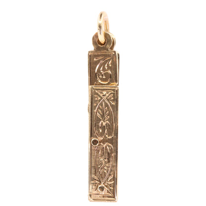 Vintage 9ct Hallmarked Gold Folding Masonic G Fob Loyalty Charm Freemason Gift