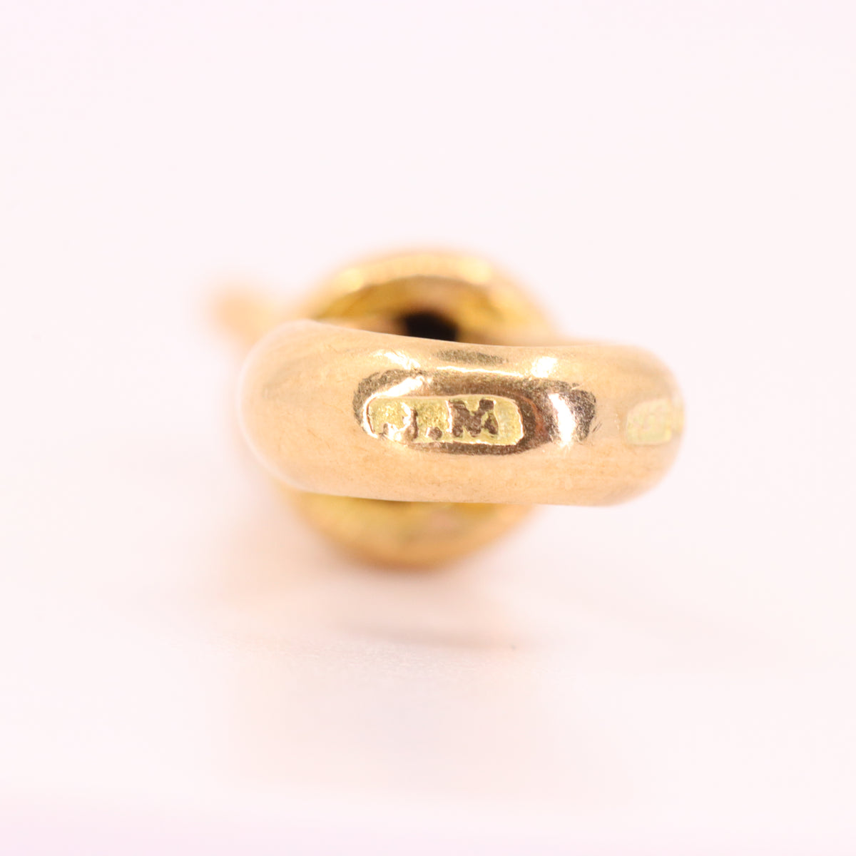 Antique 9ct Hallmarked Yellow Gold Albert Dog Clip Clasp Charm Pendant Holder