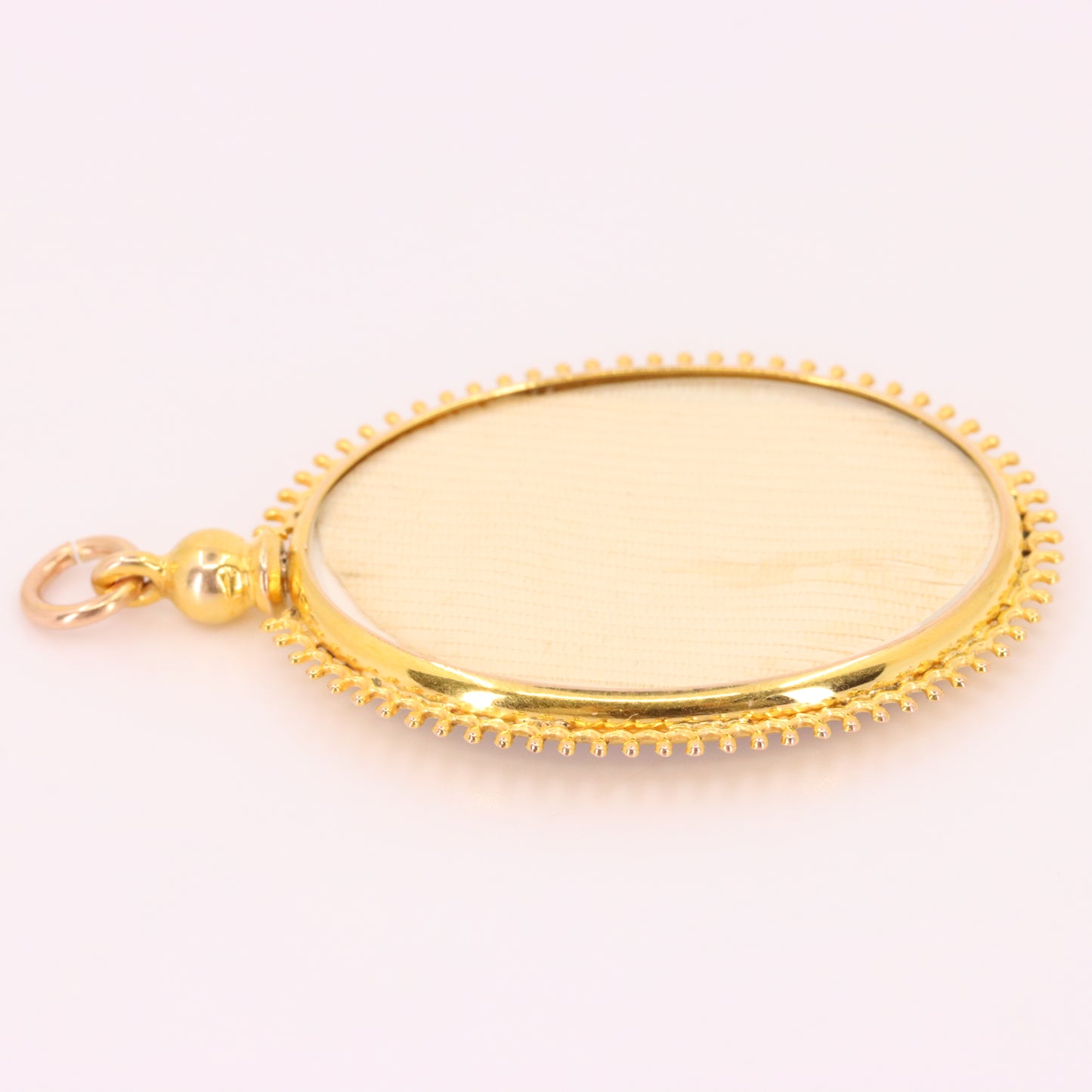 Antique 9ct Yellow Gold Double Sided Photo Frame Pendant Keepsake Locket Gift