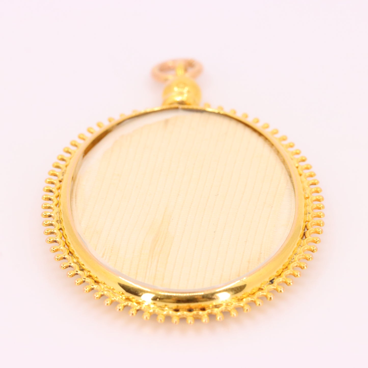 Antique 9ct Yellow Gold Double Sided Photo Frame Pendant Keepsake Locket Gift