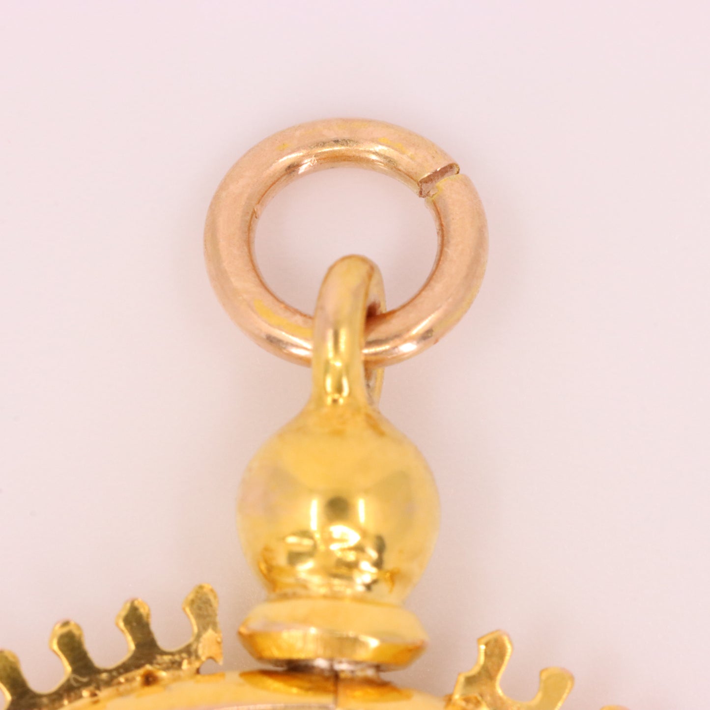 Antique 9ct Yellow Gold Double Sided Photo Frame Pendant Keepsake Locket Gift
