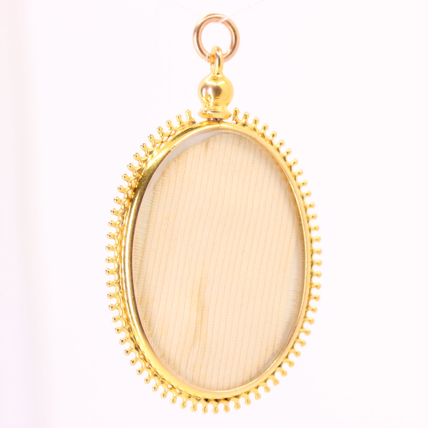 Antique 9ct Yellow Gold Double Sided Photo Frame Pendant Keepsake Locket Gift