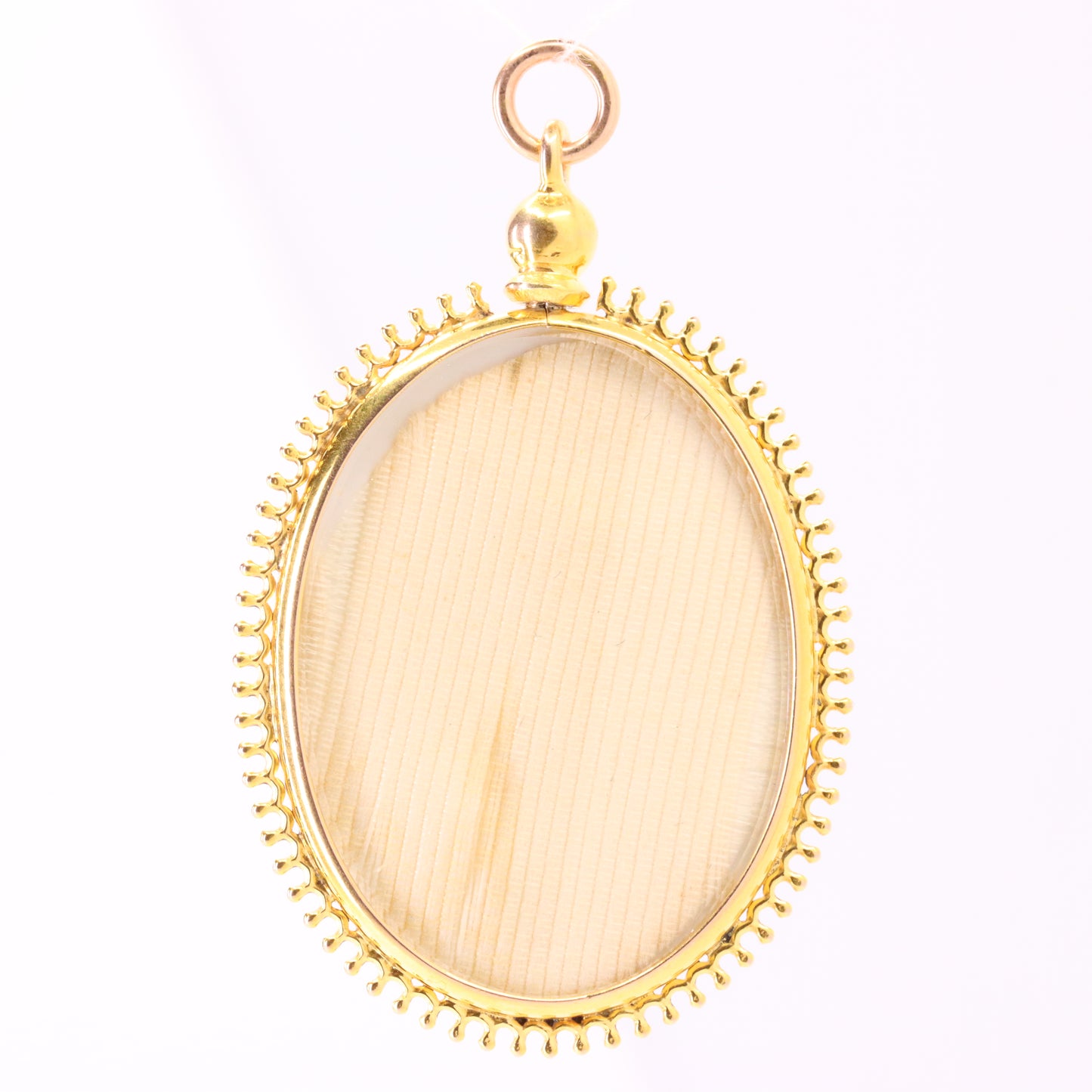 Antique 9ct Yellow Gold Double Sided Photo Frame Pendant Keepsake Locket Gift