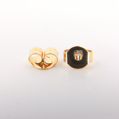 Vintage 9ct Hallmarked Yellow Gold Knot Stud Earrings Textured Design Boxed Gift