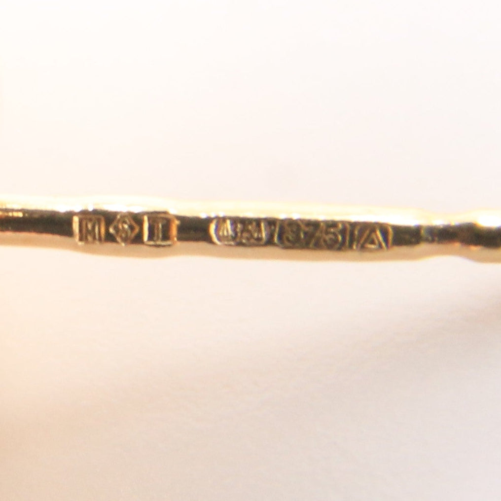 Vintage 9ct Hallmarked Yellow Gold Knot Stud Earrings Textured Design Boxed Gift