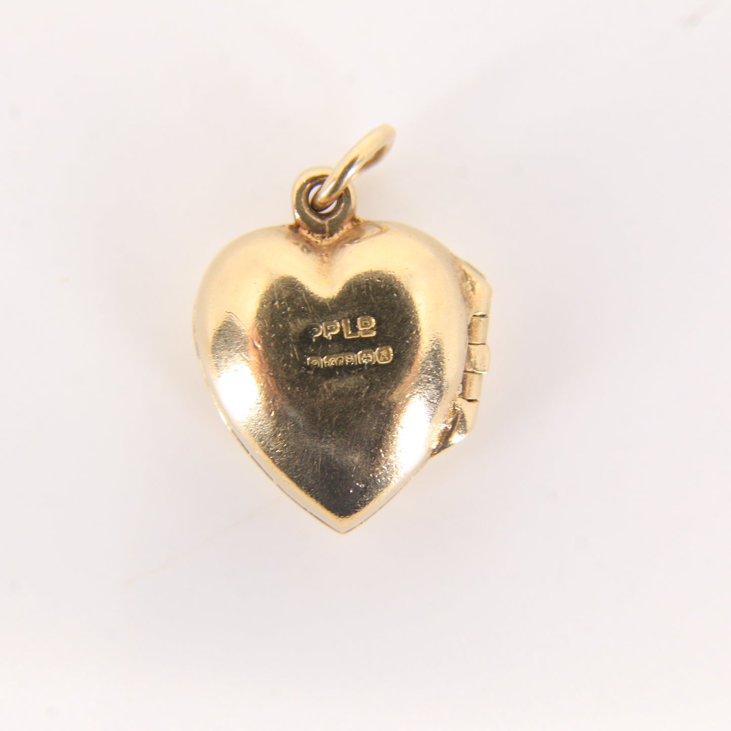 Vintage 9ct Hallmarked Gold Heart Charm – Enamel Dancing Couple
