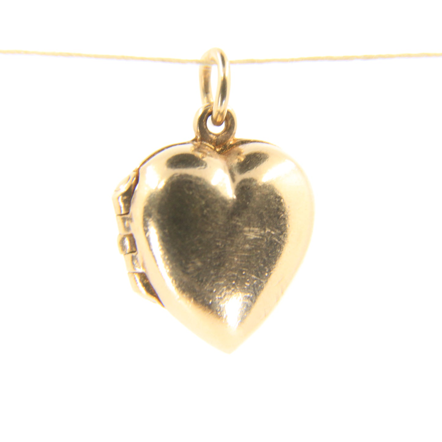 Vintage 9ct Hallmarked Gold Heart Charm – Enamel Dancing Couple