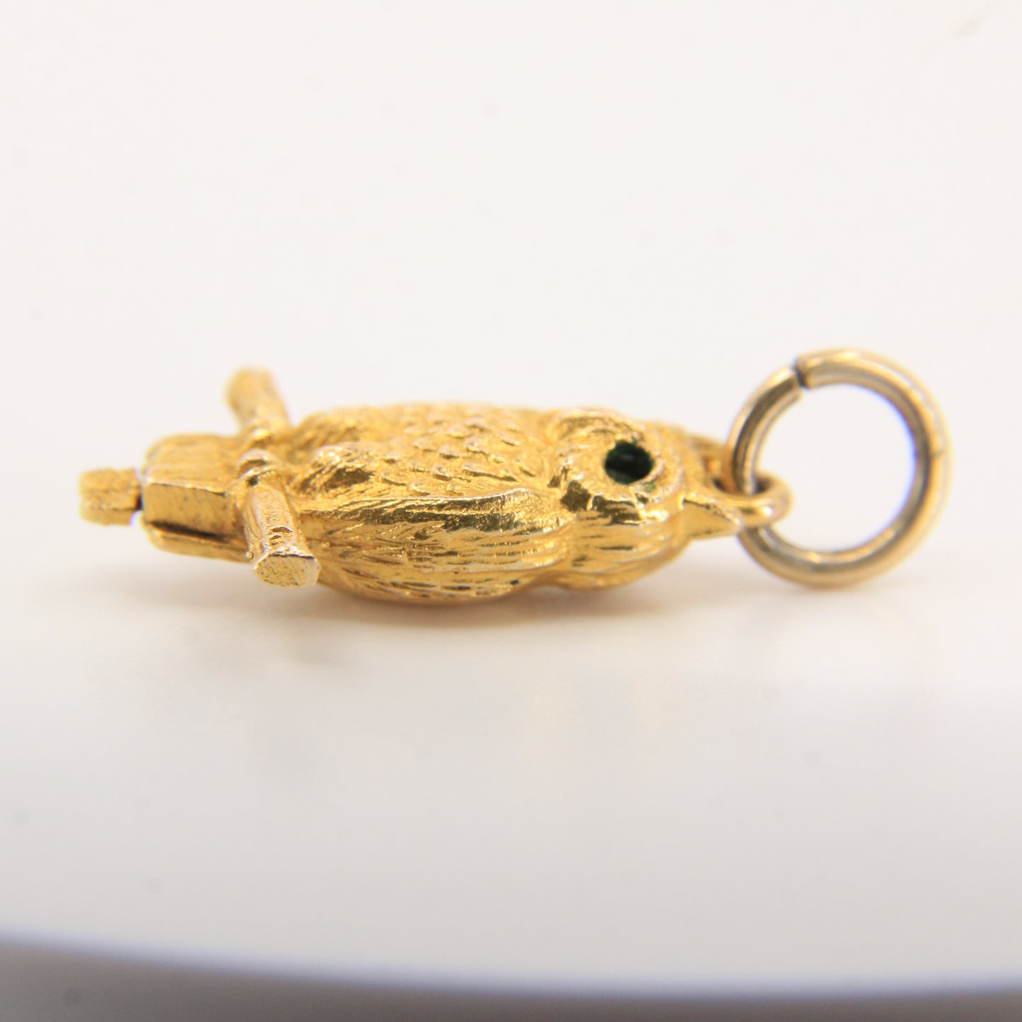 Vintage 9ct Hallmarked Gold Owl Pendant Charm – Yellow Gold Gift