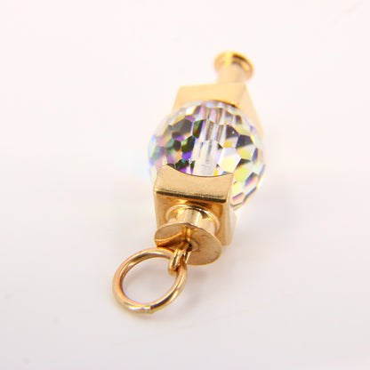 Vintage 9ct Gold Light Charm 9 Carat Hallmarked Yellow Gold Light Pendant