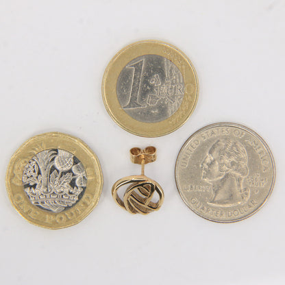 Vintage 9ct Hallmarked Gold Rennie Mackintosh Stud Earrings Art Nouveau Boxed