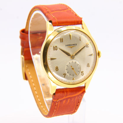 Vintage 1960 Automatic Gents Longines 18 Carat Gold Wristwatch