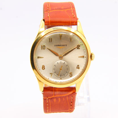 Vintage 1960 Automatic Gents Longines 18 Carat Gold Wristwatch