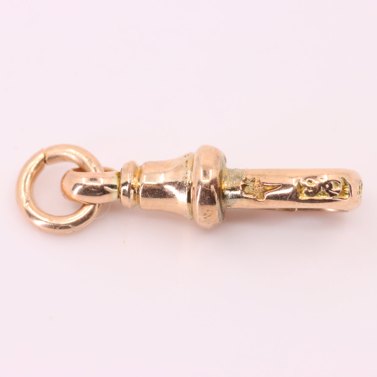 Antique 9ct Rose Gold Albert Dog Clip Clasp Jewellery Making Charm Holder Finding