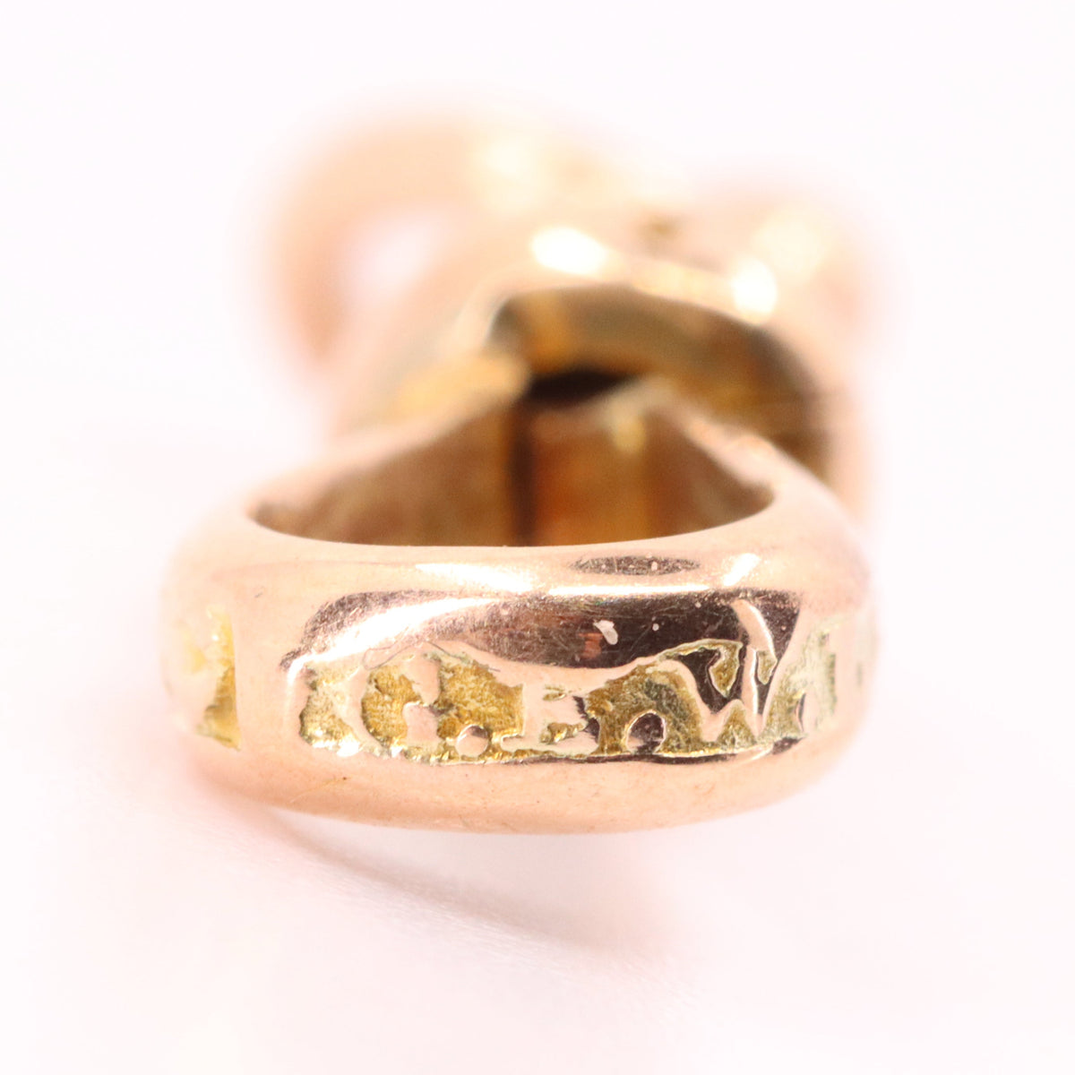 Antique 9ct Rose Gold Albert Dog Clip Clasp Jewellery Making Charm Holder Finding