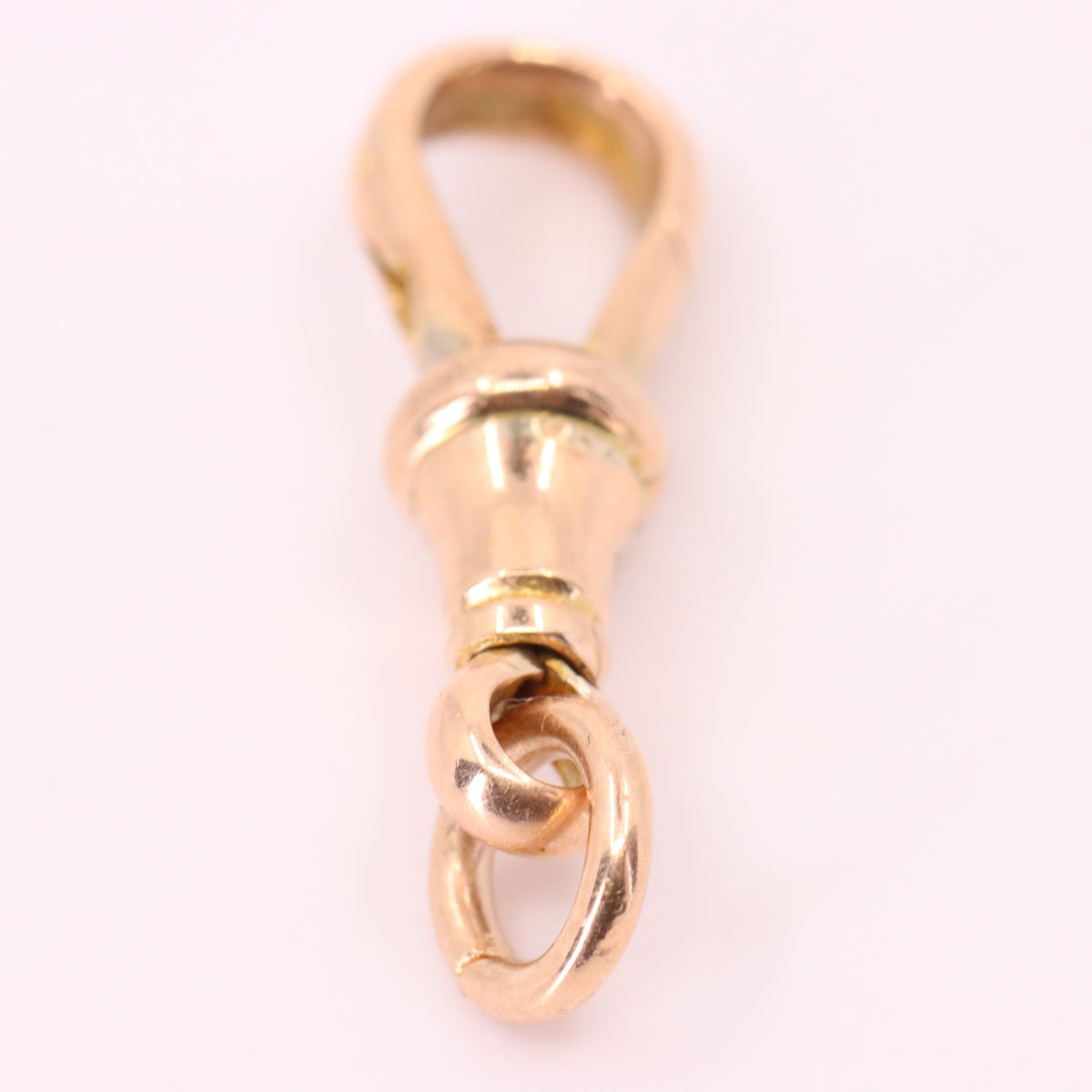 Antique 9ct Rose Gold Albert Dog Clip Clasp Jewellery Making Charm Holder Finding
