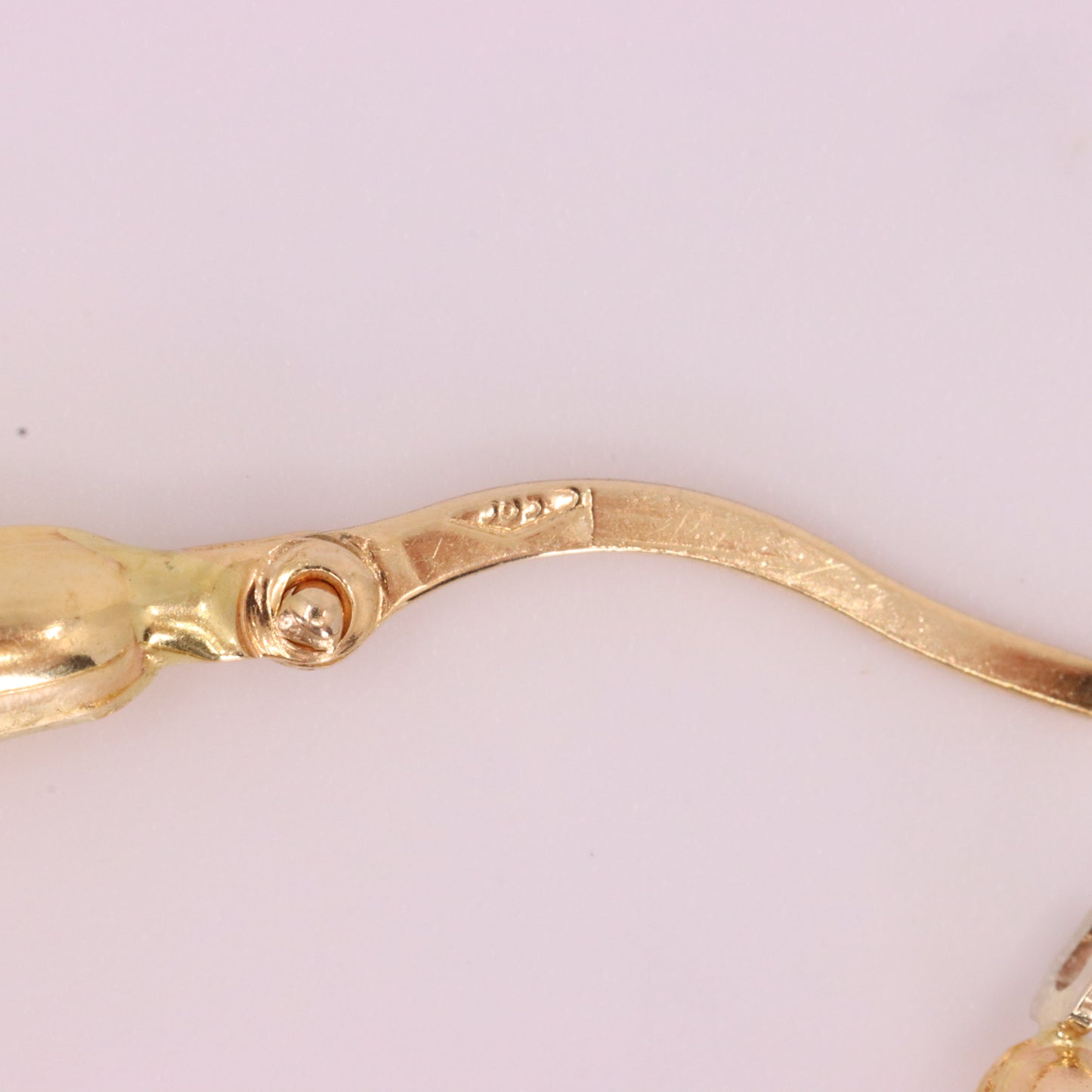 Vintage 14ct Gold Italian Hoop Earrings Medium Oval Creole Earrings Boxed Gift