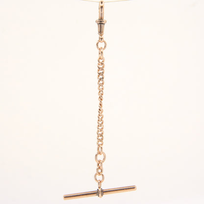 Antique 9ct Hallmarked Gold Watch Chain – 4.2" Swivel T-Bar Extender Gift