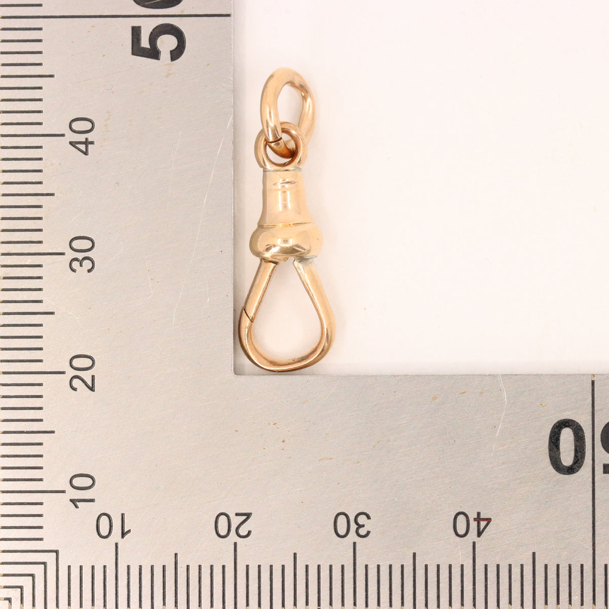 Antique 9ct Hallmarked Rose Gold Albert Dog Clip Clasp Jewellery Making Charm Holder