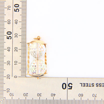 Vintage 9ct Gold Hour Glass Charm Pendant Yellow Gold Hallmarked 9k Charm