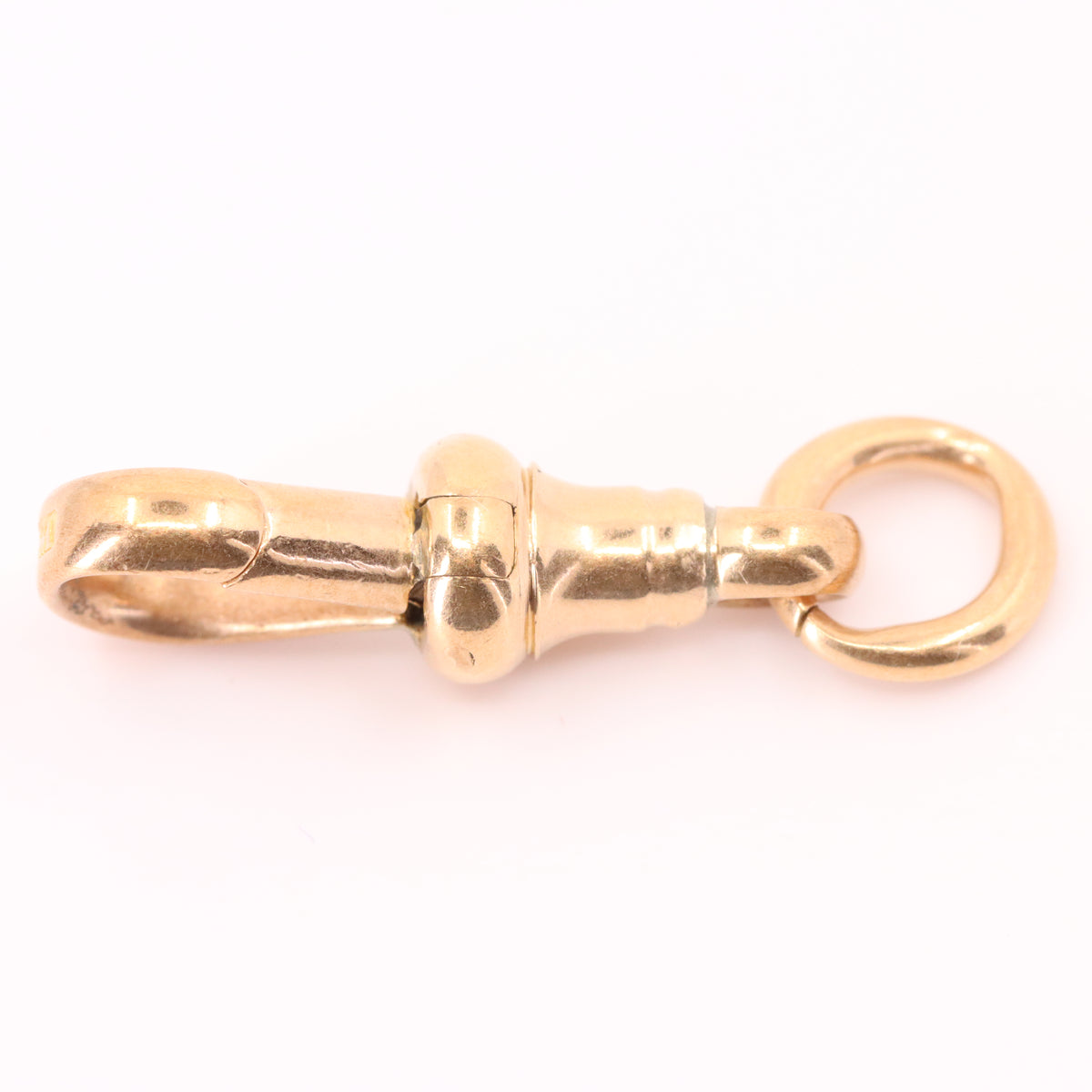 Antique 9ct Hallmarked Rose Gold Albert Dog Clip Clasp Jewellery Making Charm Holder