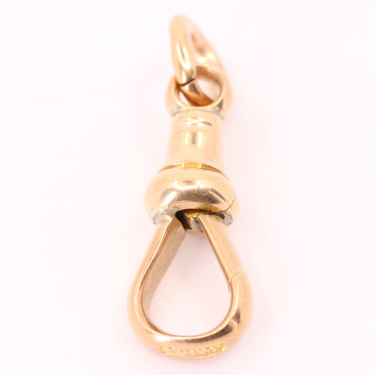 Antique 9ct Hallmarked Rose Gold Albert Dog Clip Clasp Jewellery Making Charm Holder