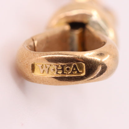 Antique 9ct Hallmarked Rose Gold Albert Dog Clip Clasp Jewellery Making Charm Holder