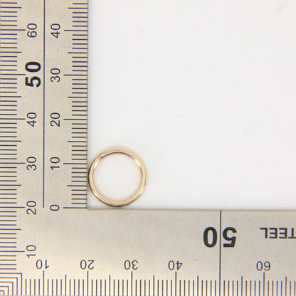 Vintage 9ct Solid Gold Split Ring – 13.5mm Yellow Gold Jump Ring
