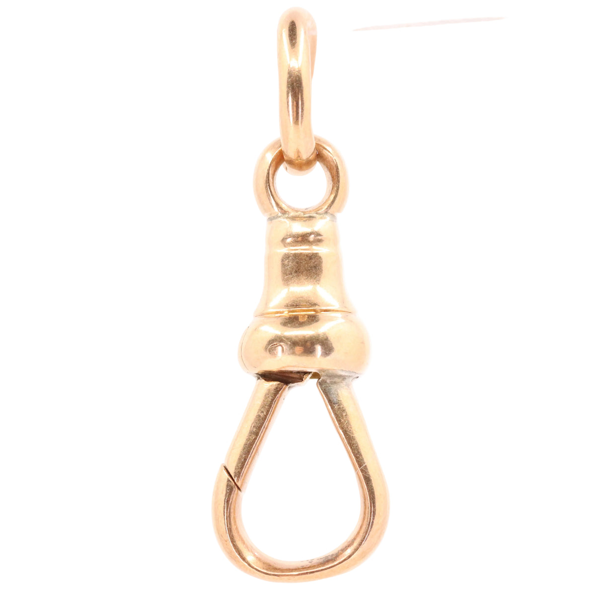 Antique 9ct Hallmarked Rose Gold Albert Dog Clip Clasp Jewellery Making Charm Holder