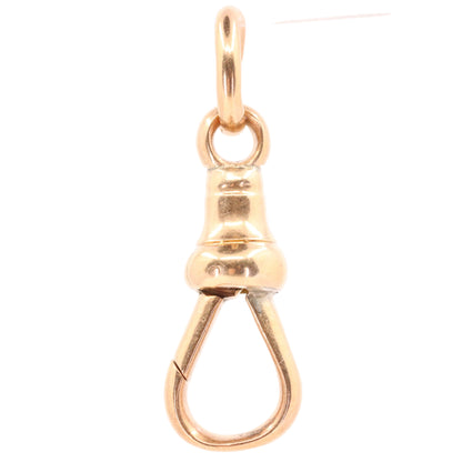 Antique 9ct Hallmarked Rose Gold Albert Dog Clip Clasp Jewellery Making Charm Holder