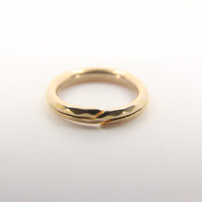 Vintage 9ct Solid Gold Split Ring – 13.5mm Yellow Gold Jump Ring