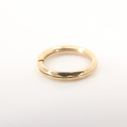 Vintage 9ct Solid Gold Split Ring – 13.5mm Yellow Gold Jump Ring
