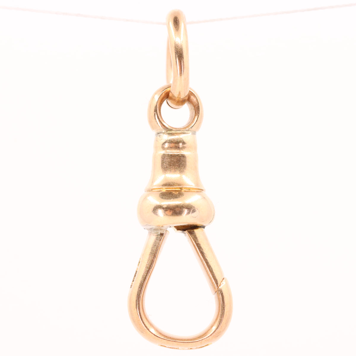 Antique 9ct Hallmarked Rose Gold Albert Dog Clip Clasp Jewellery Making Charm Holder