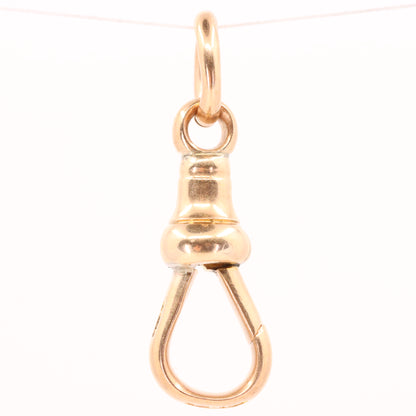 Antique 9ct Hallmarked Rose Gold Albert Dog Clip Clasp Jewellery Making Charm Holder