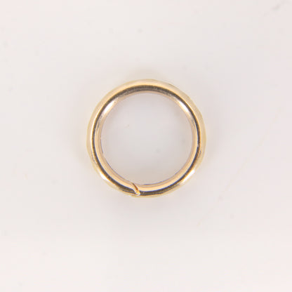 Vintage 9ct Solid Gold Split Ring – 13.5mm Yellow Gold Jump Ring