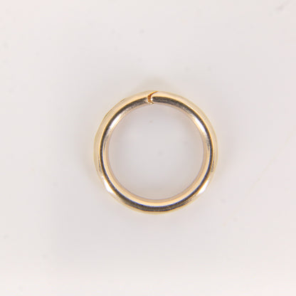 Vintage 9ct Solid Gold Split Ring – 13.5mm Yellow Gold Jump Ring