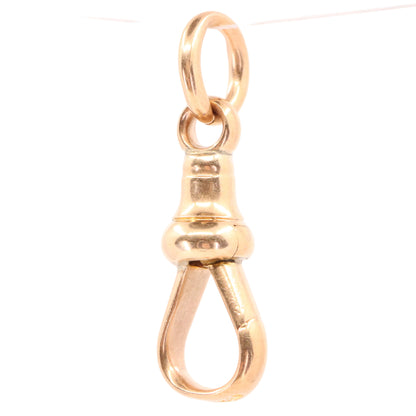 Antique 9ct Hallmarked Rose Gold Albert Dog Clip Clasp Jewellery Making Charm Holder