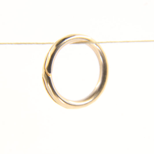 Vintage 9ct Solid Gold Split Ring – 13.5mm Yellow Gold Jump Ring