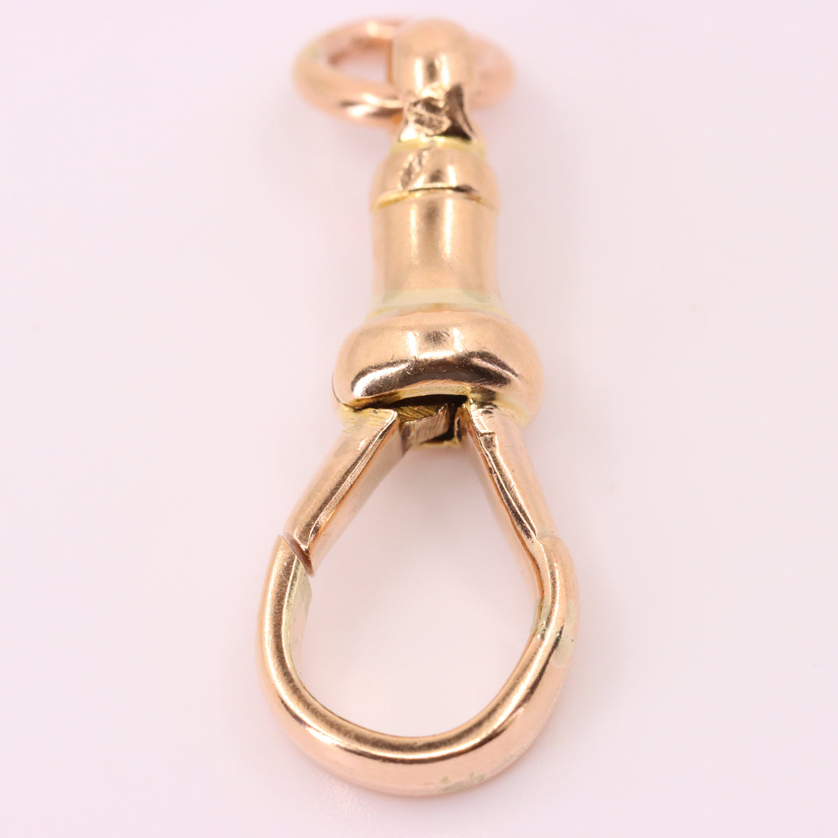 Antique 9ct Rose Gold Large Albert Dog Clip Clasp Jewellery Making Charm Holder