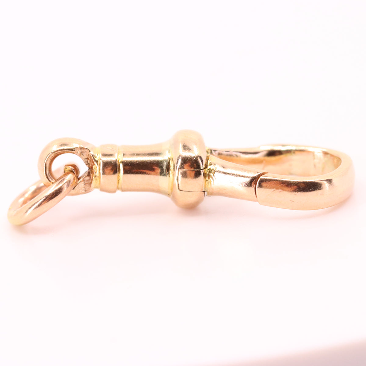 Antique 9ct Rose Gold Large Albert Dog Clip Clasp Jewellery Making Charm Holder